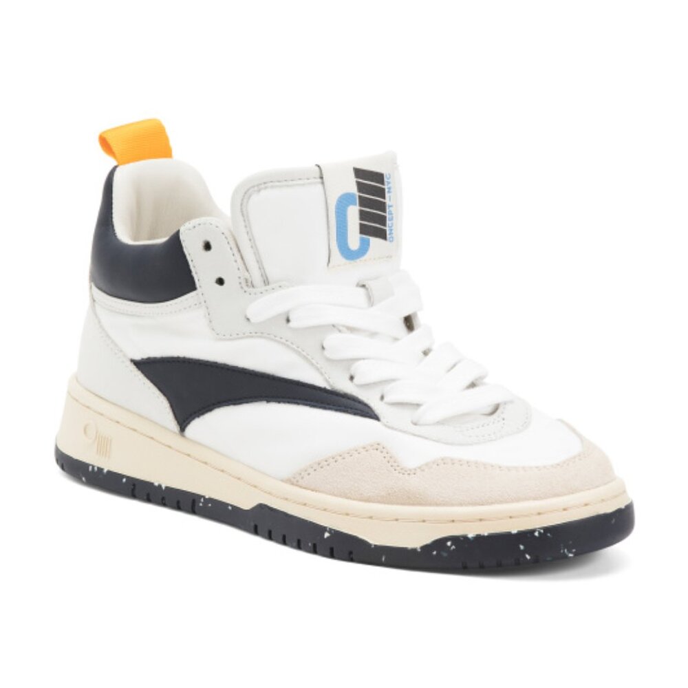 Women's White and Black Sneakers